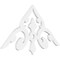 Ekena Millwork Pitch Whitman Architectural Grade PVC Gable Pediment, 36"W x 18"H x 1"P (12/12) GPP036X018X100WHI - alternate 1